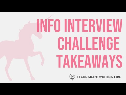 Major Takeaways From Informational Interview Challenge & How to Create Opportunities for Yourself [Video]