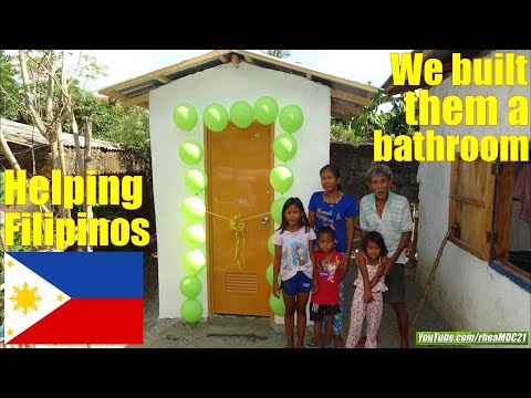 This Poor Filipino Family Now Has a Brand New Bathroom of Their Own. Helping in the Philippines [Video]