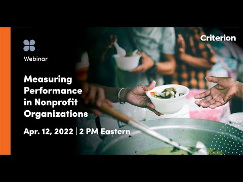 Criterion  HCM – Measuring Performance in Nonprofit Organizations [Video]
