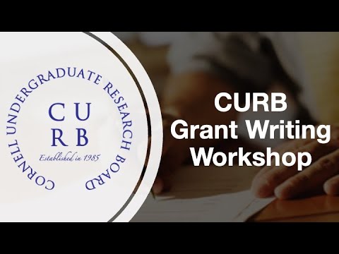 CURB Grant Writing Workshop [Video]