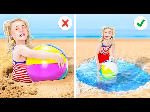 TRAVEL HACKS FOR SMART PARENTS || Summer Hacks for Parents And Cool DIY Ideas by 123 GO! SERIES [Video]