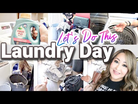 Laundry Day. Moving and Cleaning. Laundry Motivation. [Video]