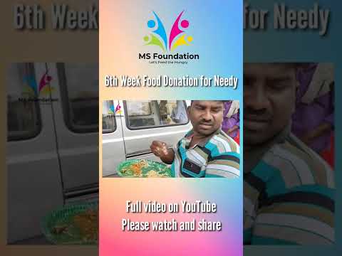 6th week Food Donation for Needy [Video]