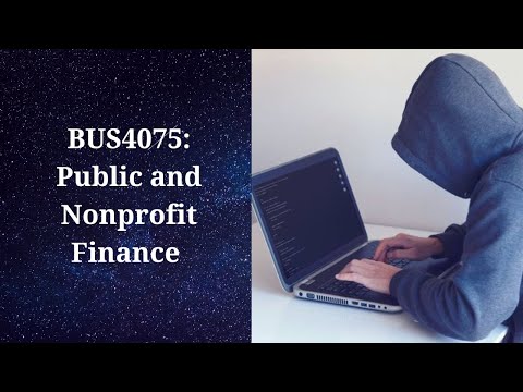 BUS4075: Public and Nonprofit Finance | Assignment Help | Study With Me [Video]