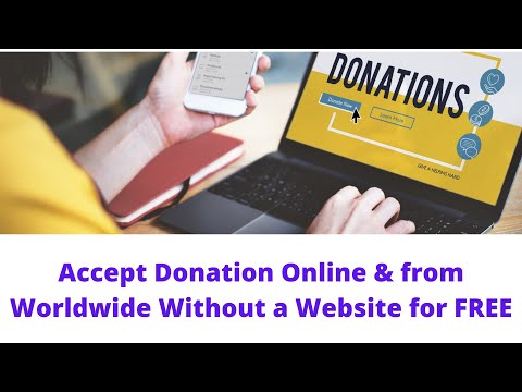 Accept Donation Online & from Worldwide Without a Website for FREE [Video]