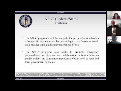 The Nonprofit Security Grant Program Webinar [Video]