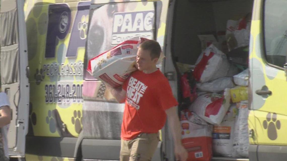 People Assisting Animal Control has free pet food giveaway [Video]