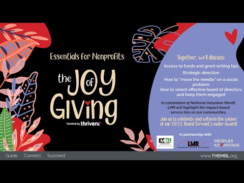 Essentials for Nonprofits: The Joy Of Giving [Video]