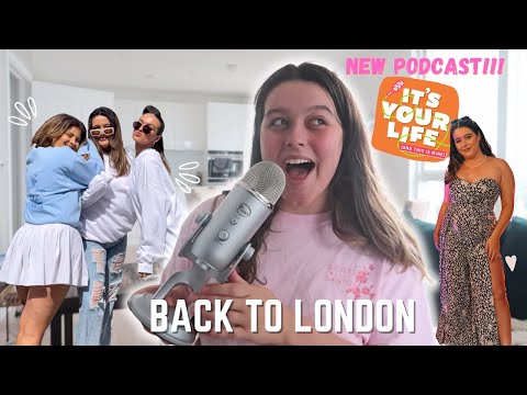 BACK TO LONDON | weekly vlog (new poddy, food haul + charity event) [Video]