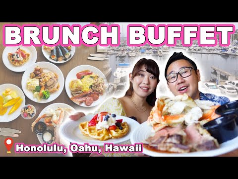 BRUNCH BUFFET: A Local Favorite! || [Honolulu, Oahu, Hawaii] Crab, Prime Rib, Waffle Station & More! [Video]