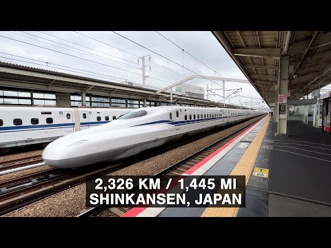 Across Japan by Bullet Train | Two-Day Shinkansen Travel #1 [Video]