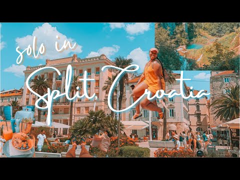 Solo Travel Diaries: staying in a hostel, visiting Plitvice lakes and vibing solo in Split Croatia! [Video]