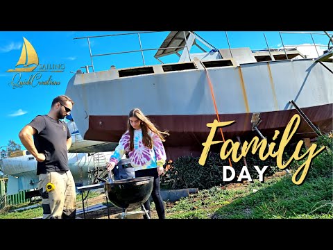 Sailing QC #72 |  Family Comes to Visit  |  Bed Layout Planning  | Steel Sailboat Restoration [Video]