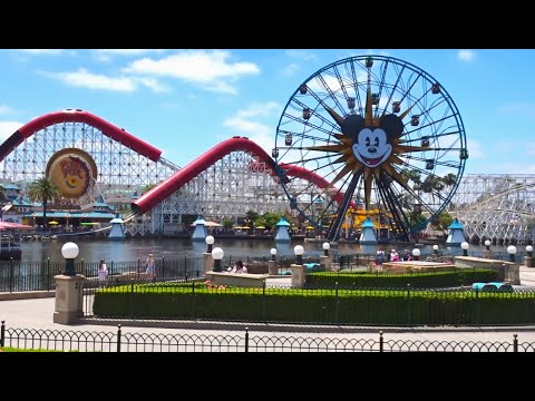 A fun day at Disney California Adventure | Giant Pretzel | Disneyland Railroad [Video]