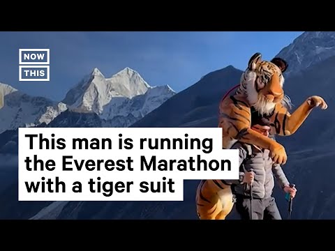 Tiger Suit-Clad Conservationist to Run in Everest Marathon [Video]