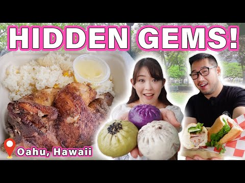 HIDDEN GEM EATS in Hawaii! || [Oahu, Hawaii] Banh Mis, Chicken Plate Lunch & Baos! [Video]