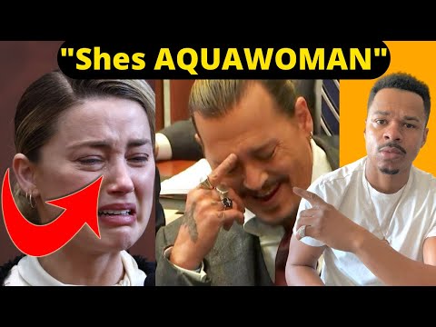 AMBER HEARD CRIES REAL TEARS AND JONNY DEPP LAUGH and says… “SHES AQUAWOMAN! “ [Video]