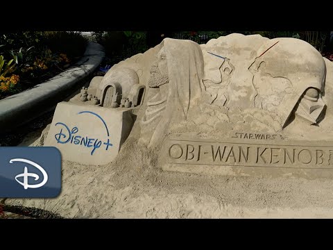 ‘Obi-Wan Kenobi’-Themed Sand Carving | Disneyland Resort [Video]