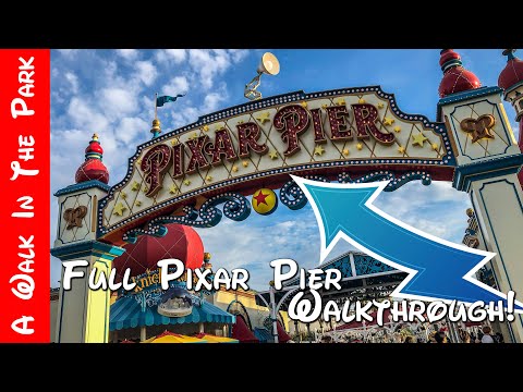 Disney California Adventure – Pixar Pier – Full Walk Through – 4K [2022] [Video]