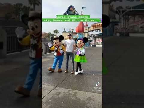 Chris Evans At Disney California Adventure Park For Light Year Movie #viral [Video]