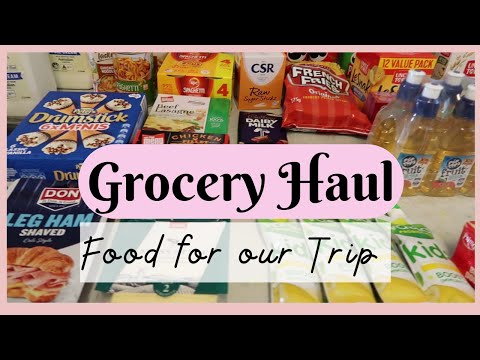 GROCERY HAUL | COLES AUSTRALIA | SHOP BEFORE OUR TRIP [Video]