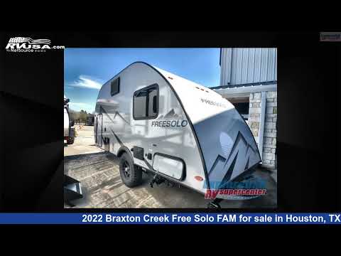 Beautiful 2022 Braxton Creek Free Solo Travel Trailer RV For Sale in Houston, TX [Video]