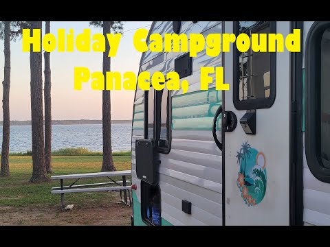 Solo Female, Tiny Camper Small Travel Trailer Holiday Campground & Gulf Specimen Aquarium Panacea FL [Video]