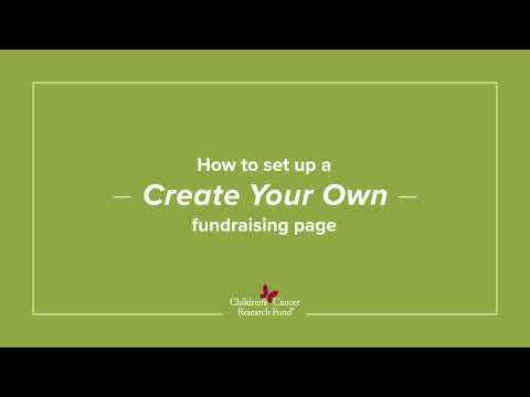Create Your Own Fundraising Page [Video]