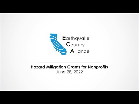 Hazard Mitigation Grants for Nonprofits 2022 Workshop (June 28, 2022) [Video]