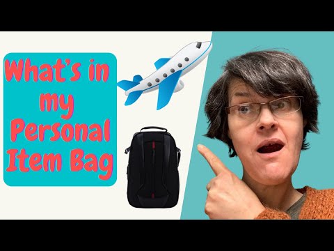 How To Pack A Personal Item Bag For Air Travel/Under The Seat PackingTips/Summer 2022 Travel Tips [Video]