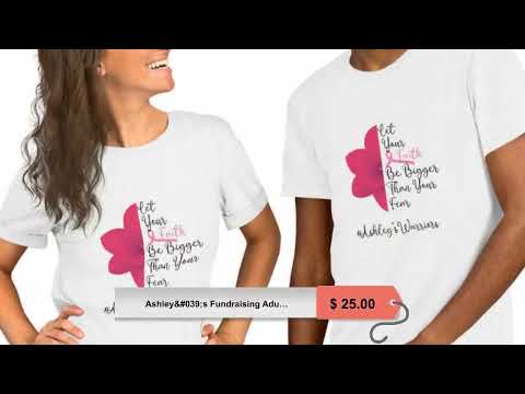Ashley’s Fundraising Adult Tshirt- Flower Design [Video]
