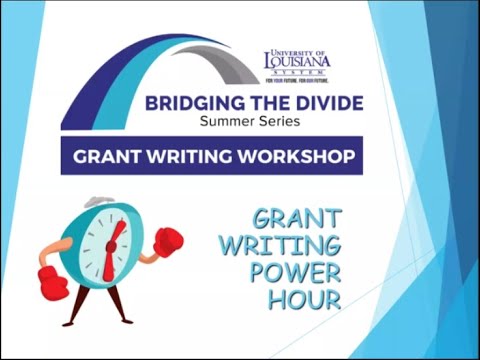 Grant Writing Workshop – Grant Writing Power Hour [Video]