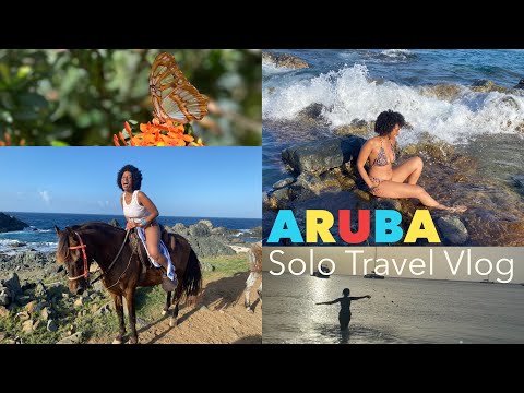 ARUBA | Solo Travel Tips and Vlog | Animal Sanctuary | Natural Pool [Video]