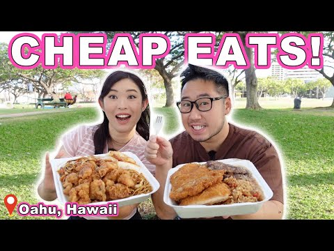 CHEAP EATS! Massive Local Plates! || [Honolulu, Oahu, Hawaii] [Video]