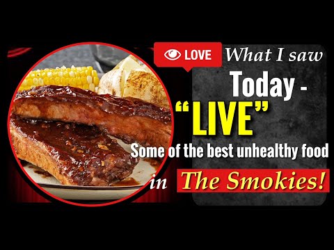 🍖Some of the best unhealthy food in the Smokies! Redo LIVE STREAM Part 2! [Video]
