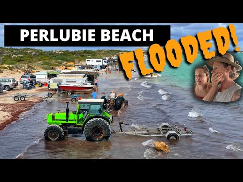 King tides at Perlubie / South Australia’s best beach! / Absolute beachfront camping [Video]