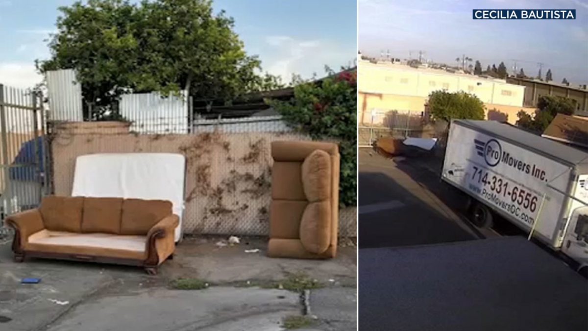 OC moving company apologizes after cameras catch employees apparently dumping unwanted furniture in Santa Ana [Video]