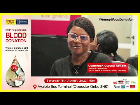 Blood Donation :Gyamfuah Owusu Ackom PR Online Executive Global Media Alliance Broadcast Company [Video]