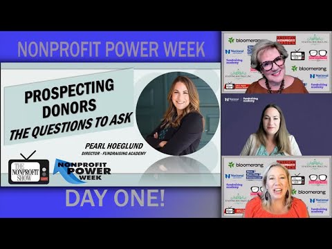 Prospecting Donors! Nonprofit Power Week: Day 1 [Video]