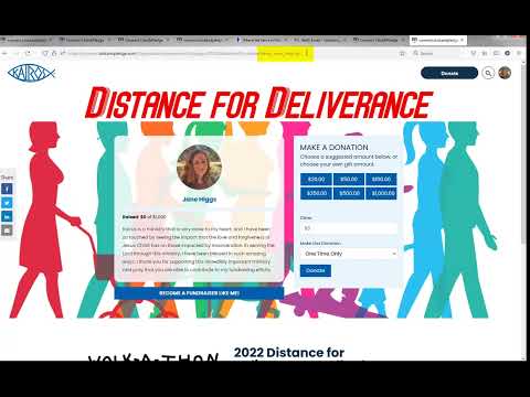 2022 Distance For Deliverance Walkathon Signup Instructions [Video]