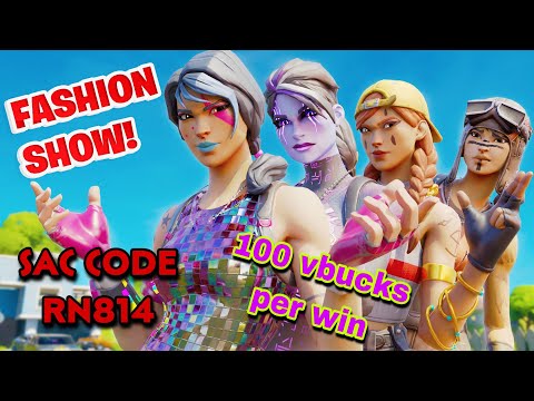 !charity FORTNITE custom fashion show giveaway play wid subs STRICTLY FAMILY FRIENDLY [Video]