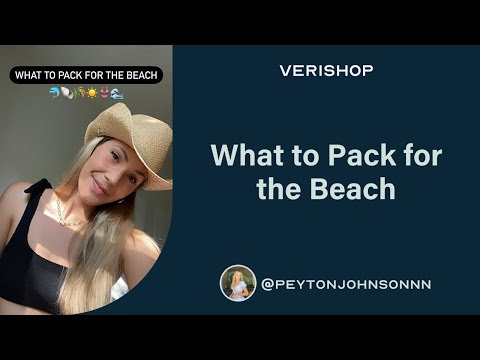 What to Pack for the Beach @peytonjohnsonnn [Video]