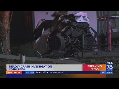Driver killed in crash outside of Yorba Linda church [Video]