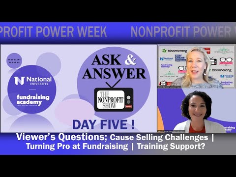 Viewer’s Questions! Nonprofit Power Week; Day Five [Video]