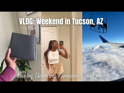 VLOG: Packing for my trip to Tucson | Unboxing [Video]