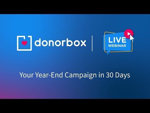 Your Year-End Campaign in 30 Days – Get Ready for End of Year Giving Season 2022 [Video]