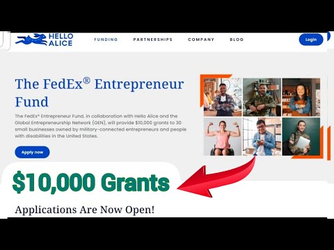 $10,000 FedEx Grant Application 2022 – Entrepreneur Fund [Video]