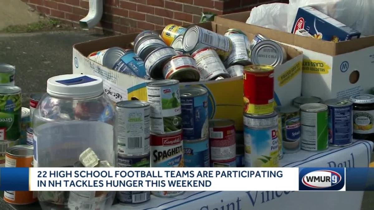 22 high school football teams participate in NH Tackles Hunger this weekend [Video]
