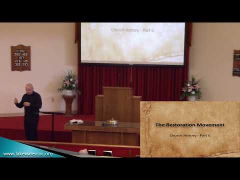 September 4, 2022 Class: Church History Part 6 [Video]