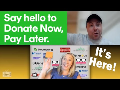 Donate Now Pay Later. It’s Here! [Video]